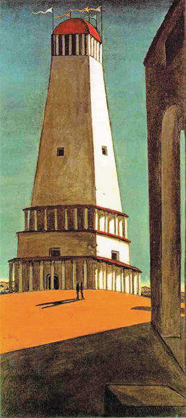 조르조 데 키리코, 무한함에 대한 향수, 캔버스에 유채, 135.2×64.8cm, 1911, 뉴욕근대미술관(MoMa) 소장