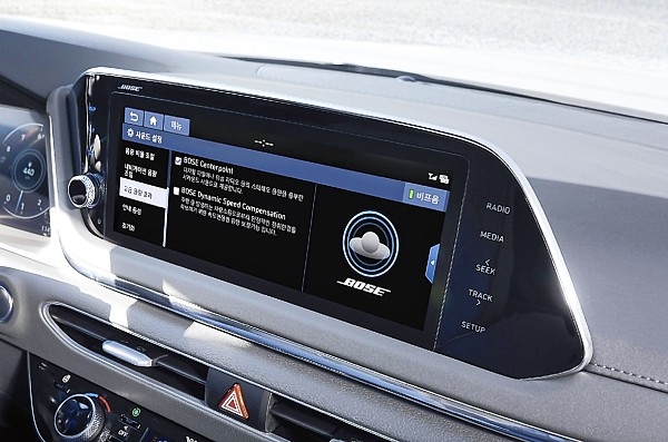 현대자동차는 보스와 협력을 통해 개발한 고성능 사운드 시스템을 신형 쏘나타에 적용할 계획이다.