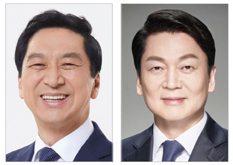왼쪽부터 김기현, 안철수 의원
