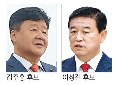 울산시교육감 보궐선거 후보. (왼쪽부터) 김주홍, 이성걸