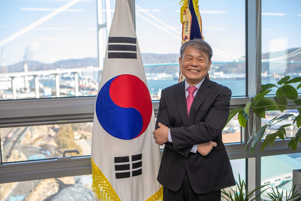 김재균 울산항만공사 사장.&nbsp;울산항만공사 제공<br>