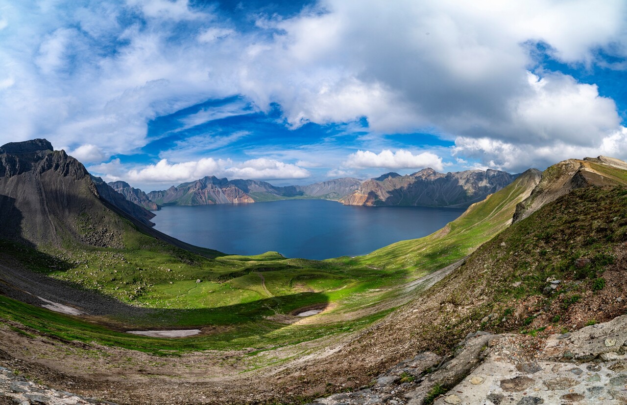 백두산 서파의 천지 풍경. ⓒ이상원