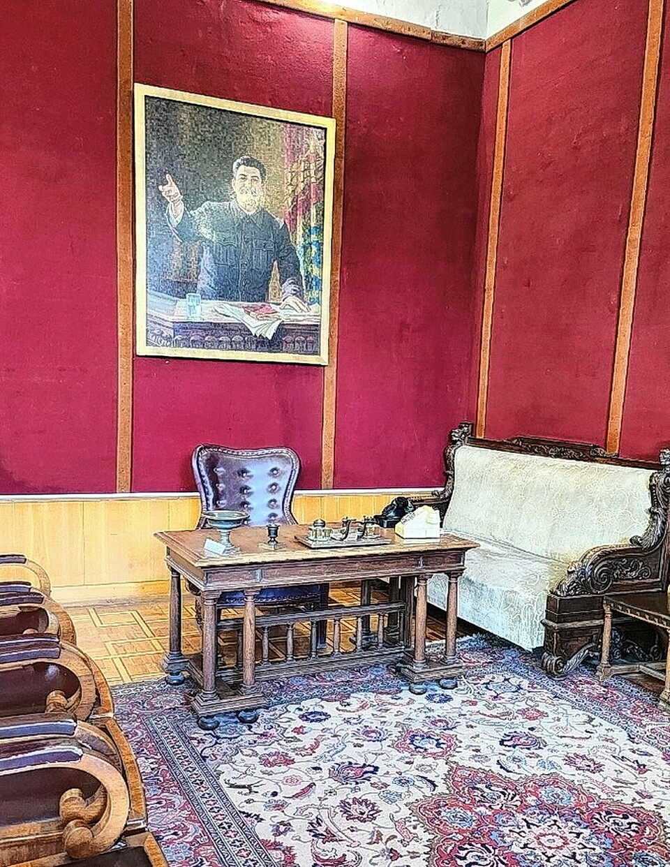 박물관에 재현해 놓은 스탈린의 집무실.&nbsp;이서원 제공